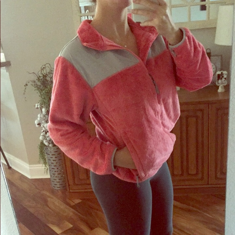 Fuzzy North Face Jacket